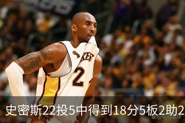 史密斯22投5中得到18分5板2助2断 约翰逊11投4中得到14分2板2助